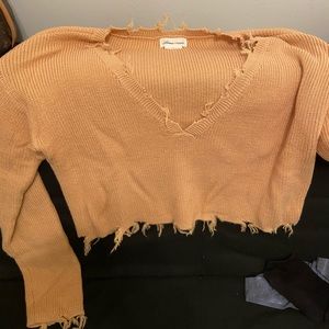 Lovers and friends crop sweater shirt